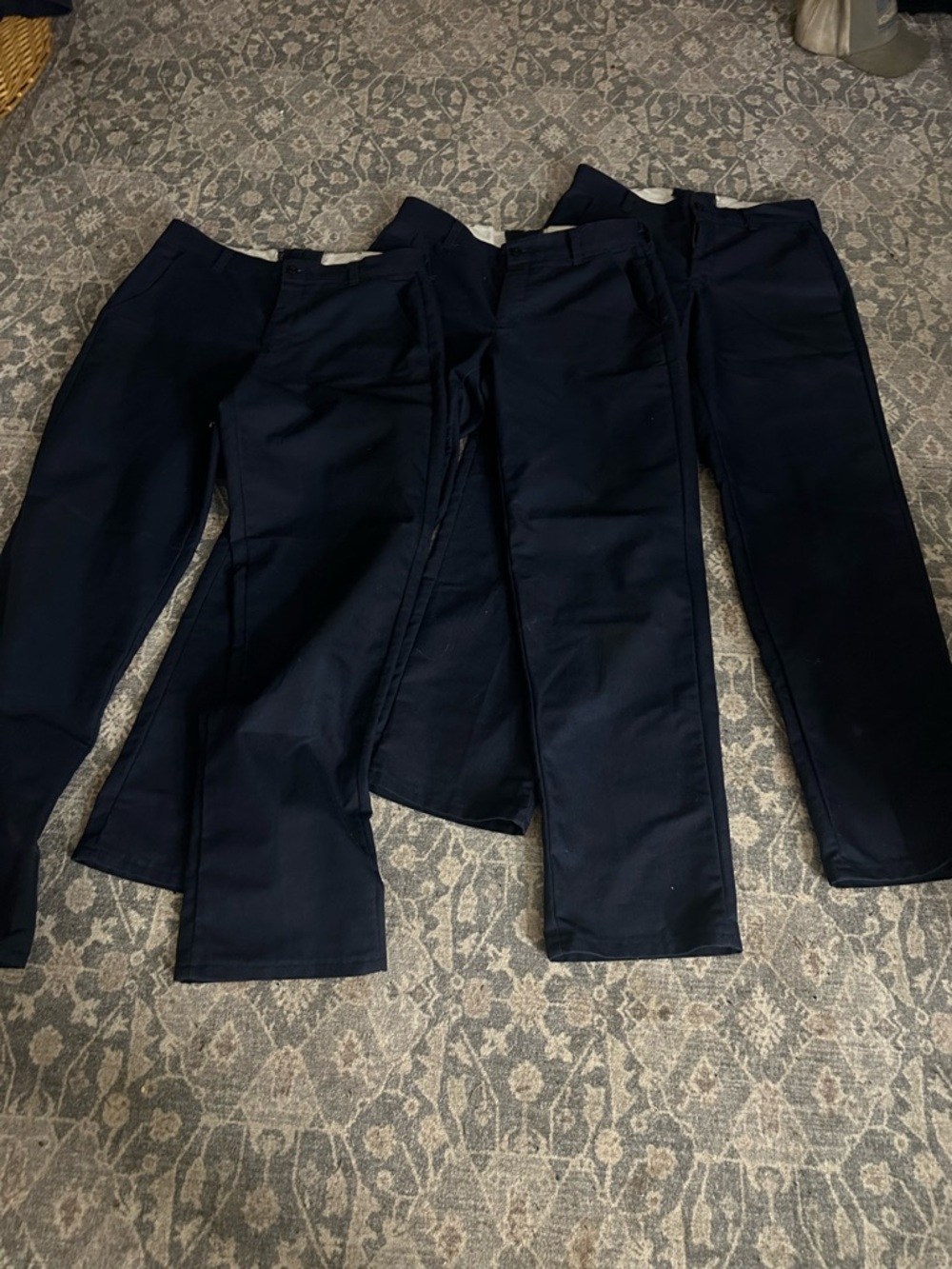 Red kap blue shop pants